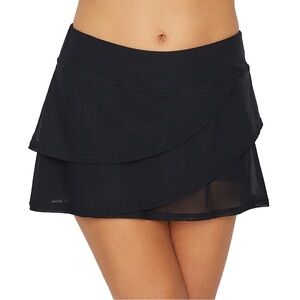 Coco Reef Sway Mesh Layer Swim Skort BLACK large